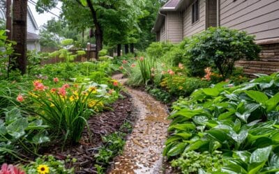 Jardin de pluie : Aménagez un espace écologique qui collecte et utilise l’eau de pluie !