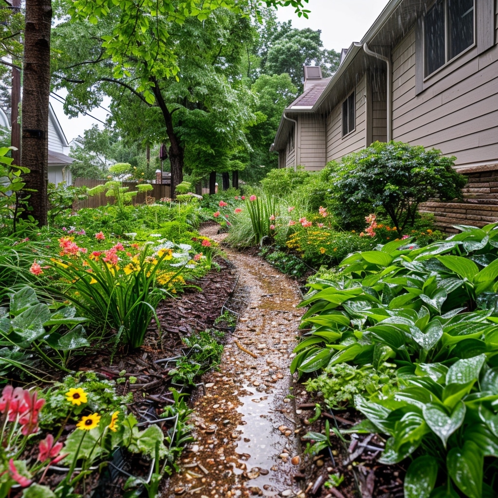 Jardin de pluie : Aménagez un espace écologique qui collecte et utilise l’eau de pluie !