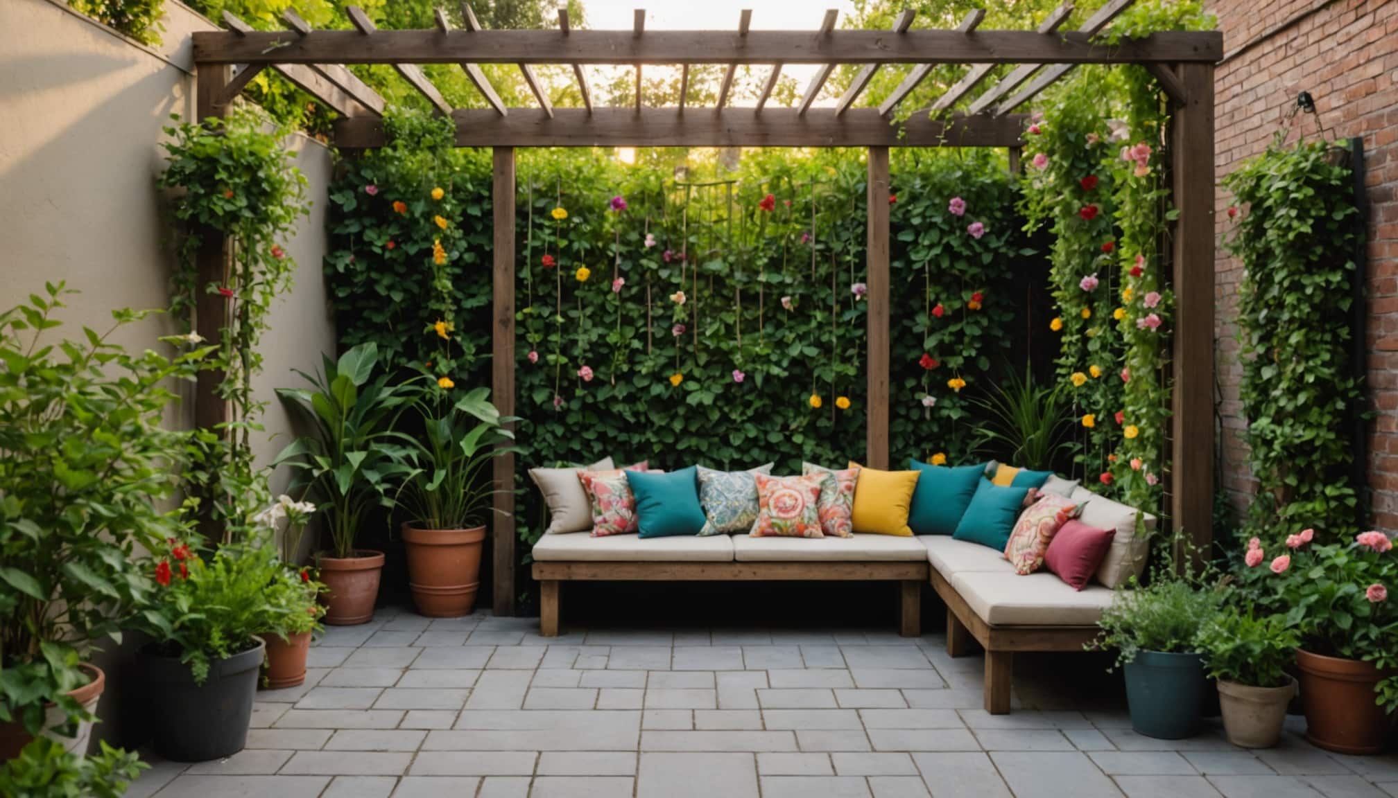 Petit jardin transformé en oasis de verdure